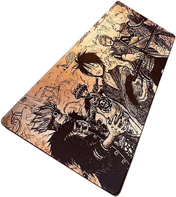 One Piece Animation Gaming Mouse Pad – XXL Size 90 X 40 cm – Anti Slip Rubber Base – Speed Edition