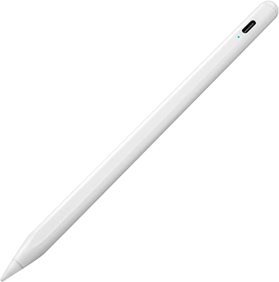 2021 Stylus Pencil for Apple iPad Mini 6,iPad Air 10.9" 4th Gen,iPad Pro 12.9" 5th/4th/3rd Gen,iPad Pro 11" 3rd/2nd/1st Gen Tilt and Palm Rejection Pen Compatible with All iPad 2018-2021,White