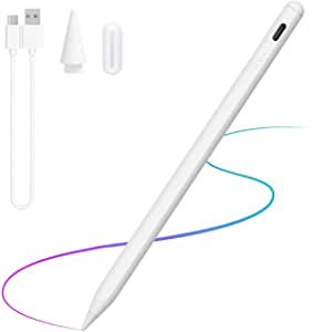 Capacitive Ultra Thin Stylus Tip,Stylus Pen for iPad with Tilt Sensitive and Magnetic Design,Stylus Pens For Touch Screens,iPad Pencil Compatible with iPad Pro/Air/Mini