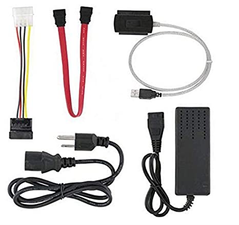 SATA/PATA/IDE Drive to USB 2.0 Adapter Converter Cable for HDD with External AC Power Adapter