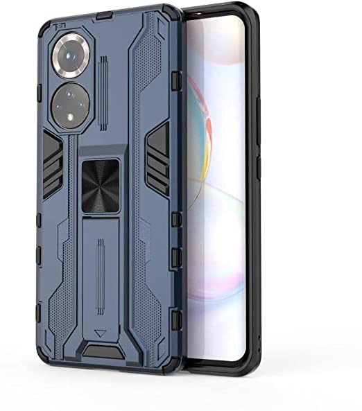 For Huawei Nova 9 Iron Man Rugged Shockproof Kickstand Cover - Heavy Duty Armor Shockproof Cover - Original New cover From GrabMobily - Blue