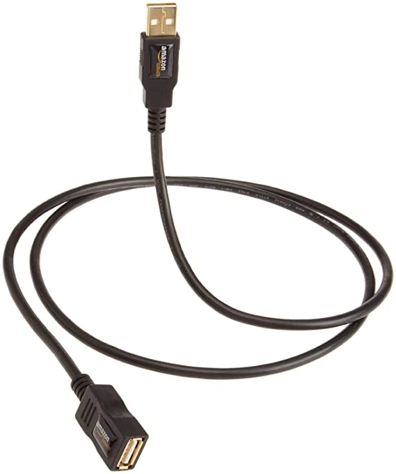 AmazonBasics USB 2.0 Extension Cable - A-Male to A-Female - 9.8 Feet (3 Meters)