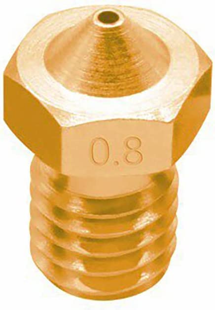 3D Printer V6 M6 Threaded E3D Brass Nozzle 0.8mm