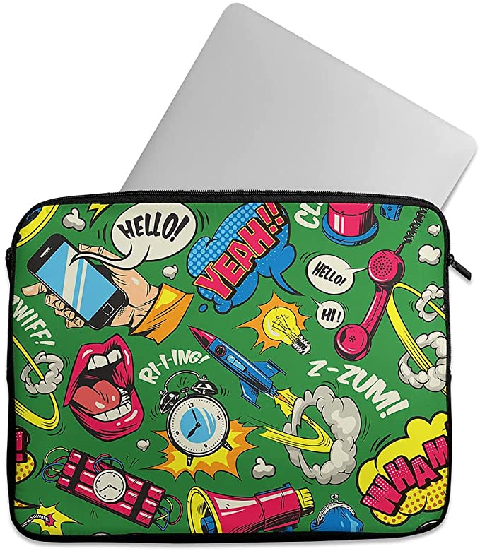 laptop sleeve 15.6 & 15 inch Protective Case with Zippe Carrying Bag laptop sleeve laptop sleeve laptop sleeve laptop sleeve 15.6 & 15 inch -Tat Casual Printed Laptop Sleeve 04