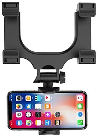 JORCEDI Universal 360°Auto Car Rear View Mirror Mount Stand Holder Cradle for Cell Phone GPS iPhone Samsung HTC GPS Smartphone Etc