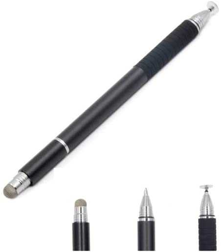 3 in 1 Universal Stylist Fine drawing Fine text Stylus Ballpoint Pen for All Capacitive Touch Screens Cell Phones, iPad, Tablet, Laptops One Pen (Black)
