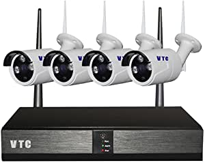 960P Wireless Security Camera System Outdoor Full HD 4 Channel Network Video Recorder Surveillance System