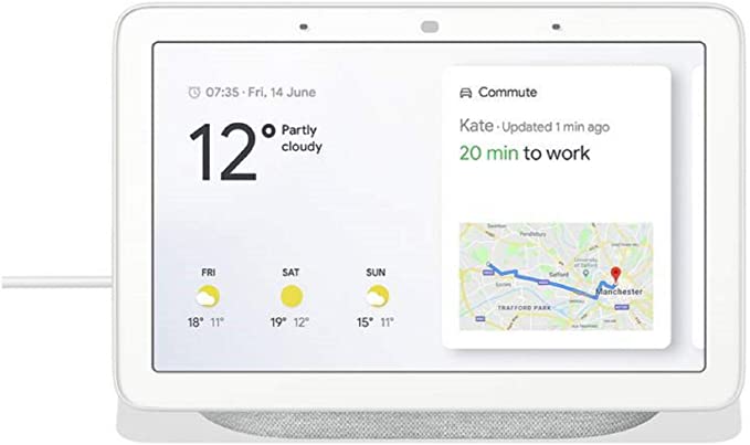 Google Nest Hub Smart Display (H) 11.8 (W) 17.85 (Dia) 6.73cm - Chalk