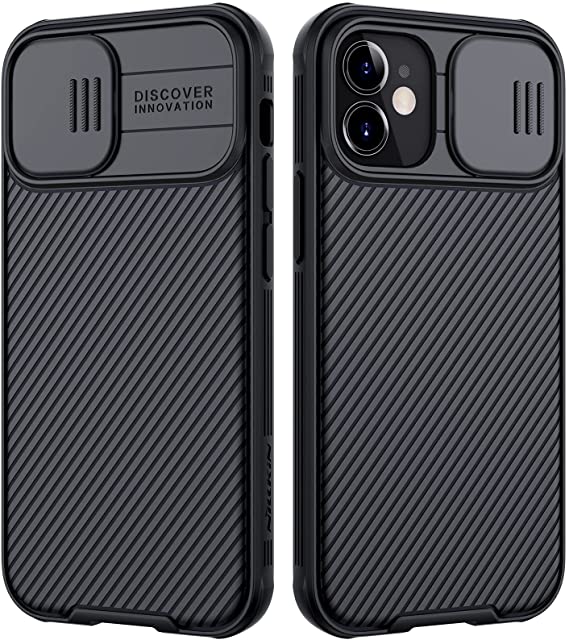 for iPhone 11 (6.1") Case with Camera Cover,Slim Fit Thin Polycarbonate Protective Shockproof Cover with Slide Camera Cover, Upgraded Case for Apple iPhone 11 6.1inch (Black)