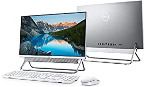 DELL INSPIRON 5400 AIO PC Intel ntel Core I5-1135G7, 2.4Ghz-8M cache 11th Gen 8GB DDR4, 1TB Sata 256GB M.2 NVMe SSD, 23.8"FHD TOUCH Nvidia GF MX330 2GB DED SILVER White KB , Mouse