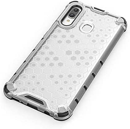 جراب لهاتف Samsung Galaxy A10s غطاء حماية ممتص للصدمات مضاد للصدمات - غطاء حماية شديد التحمل من GrabMobily - شفاف وأسود