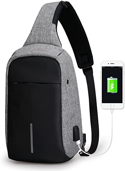 Anti Theft Sling Bag Shoulder Chest Cross Body Backpack Lightweight Casual Daypack …