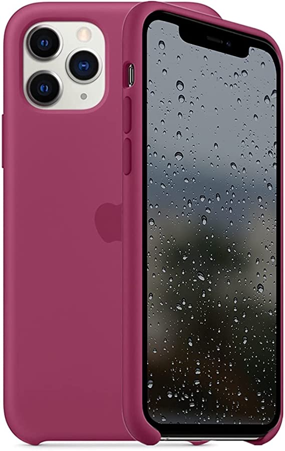 ForH&U Silicone Case Compatible for iPhone 11 Pro Max, Liquid Silicone Non-Slip Case Compatible with iPhone 11 Pro Max - 6.5 inch (Pomegranate)