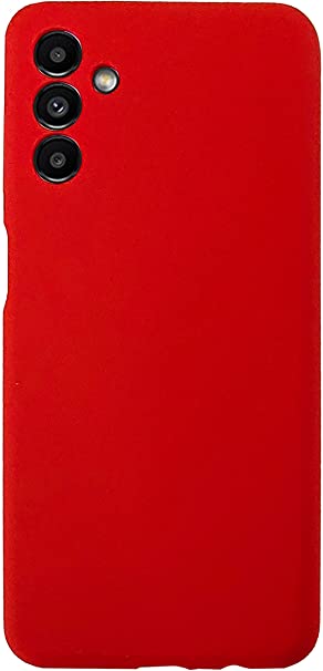 Ftonglogy for Samsung Galaxy A13 5G Case, Premium Soft Liquid Silicone Slim Precision Fit Women Girls Designed Drop Protection Phone Case for Samsung Galaxy A13 5G (Red)
