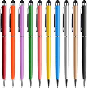 Stylus Pen anngrowy Stylus Pens for Touch Screens Universal Stylus Ballpoint Pen 2 in 1 Stylists Pens for iPad iPhone Tablet Laptops Kindle Samsung Galaxy All Capacitive Touch Screens