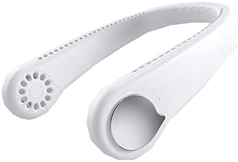 Tkala Hand Free Bladeless Fan,3 Wind Speed Level Mini Neck Fan,1800mAh Battery USB Rechargeable Personal Portable Fan,Quiet Low Noise For Travel Outdoor Activities Sport Fan