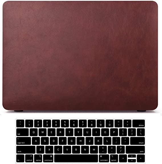 AKIT Compatible with MacBook Pro 13 Inch Case 2020 Touch Bar 2021 to 2016 Release A2338 M1 A2289 A2251 A2159 A1989 A1706 A1708 Retina, Leather MacBook Pro Case Laptop Plastic Hard Shell+Keyboard Cover