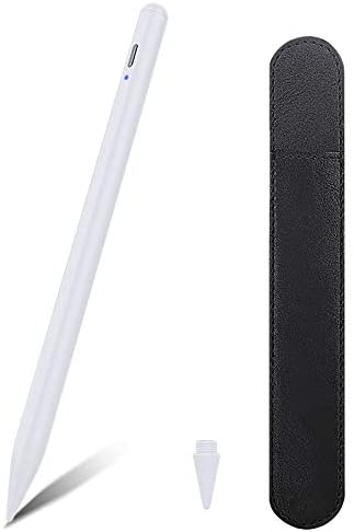 TiMOVO Stylus for iPad, iPad Pencil for iPad Pro 2021 11/12.9 Inch (2021-2018), iPad 8th Generation, iPad 7/6th, iPad Air 4th/3rd, iPad Mini 5th, Upgraded Tip Palm Rejection Magnetic Stylus Pen, White