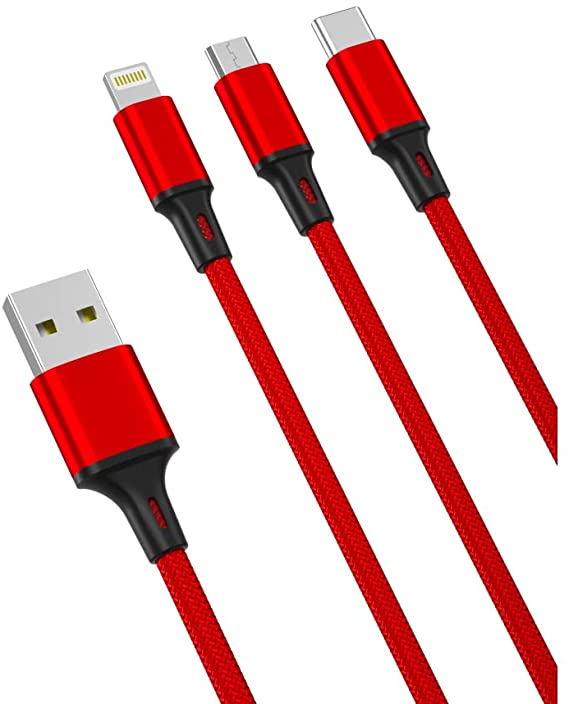 XO NB173 3 IN 1 USB Cable 1.2 Meter-Red