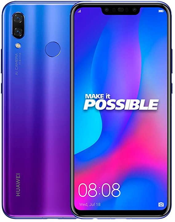 Huawei Nova 3 Dual SIM - 128GB, 4GB RAM, 4G LTE, Purple
