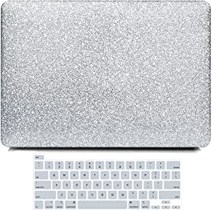 B BELK Compatible with MacBook Pro 16 Inch Case 2021 2020 2019 Release A2141, Sparkly Smooth PU Leather Protective Hard Shell Case with Keyboard Cover, MacBook Pro 16'' with Touch Bar & Touch ID