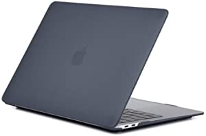 O Ozone Frost Matte Rubberized Hard Case for Macbook Air M1 13 Inch Case MacBook Air Retina Cover ( M1 2020 / Macbook Air 2020 / 2019 / 2018 ) Compatible with A1932, A2179, A2337 Black