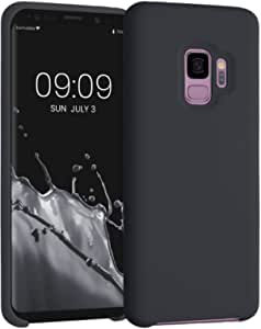 kwmobile TPU Silicone Case Compatible with Samsung Galaxy S9 - Case Slim Phone Cover with Soft Finish - Black Matte