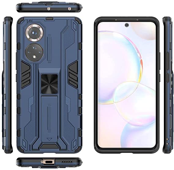 For Nova 9 Iron Man Rugged Kickstand Shockproof Original Case from CompuMisr - Blue