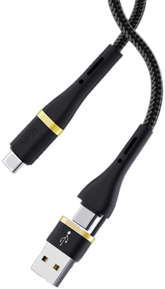 WIWU Elite Data Cable ED-106 3A USB And Type-C To Type-C 1.2M - Black
