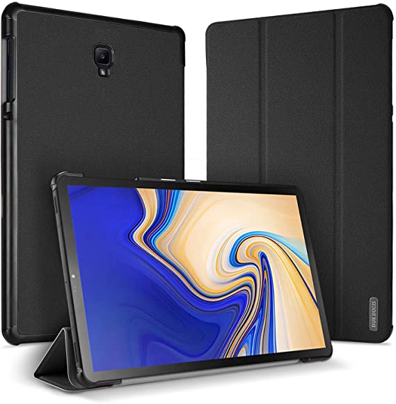 Samsung Tab S4 10.5 inch - -T830 / T835 Ultra Slim PU Flip Leather Case Cover - Black