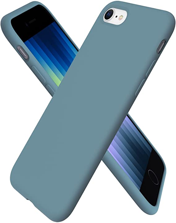 ORNARTO Liquid Silicone Case Compatible with iPhone SE(2020), iPhone 7/8 Slim Liquid Silicone Full Covered Soft Gel Rubber Case Cover for iPhone7/8/ SE(2020) 4.7 inch-Cactus