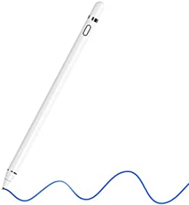 Stylus Pens for Touch Screens, Fine Point Stylist Pen Pencil Compatible with iPhone iPad Other Tablets (White)