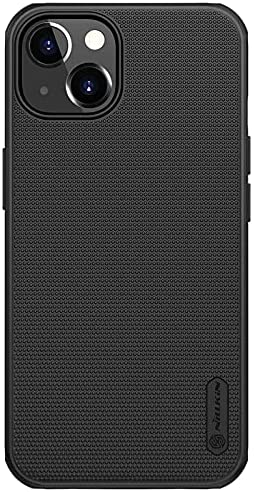 Nillkin Case for Apple iPhone 13 (6.1" Inch) Super Frosted Shield Pro Hard Back Soft Border (PC + TPU) Shock Absorb Cover Raised Bezel Camera Protect PC Without Logo Cut Black