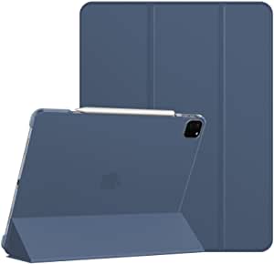 JETech Case for iPad Pro 12.9 Inch (4th Generation, 2020 Model), Compatible with Pencil, Cover Auto Wake/Sleep (Navy)