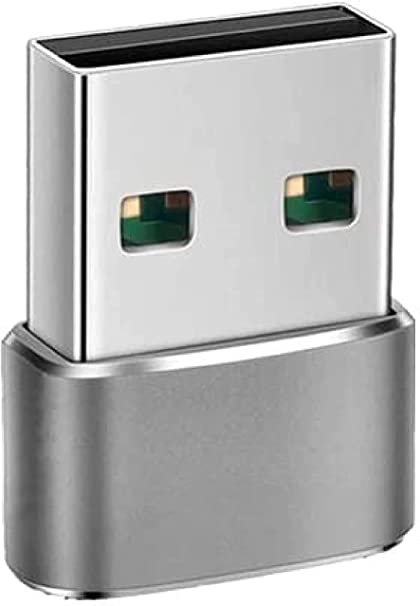 USB 3.0 Male to USB Type C Adapter Female Port Converter Connector for Data Transmission and Charging Charger Cable Adapter (Silver)