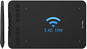 XP-PEN Deco mini7W Graphic Drawing Tablet Wireless 2.4GHz Digital Drawing Pad for Painting, Design, Online Learning and Web Conferences