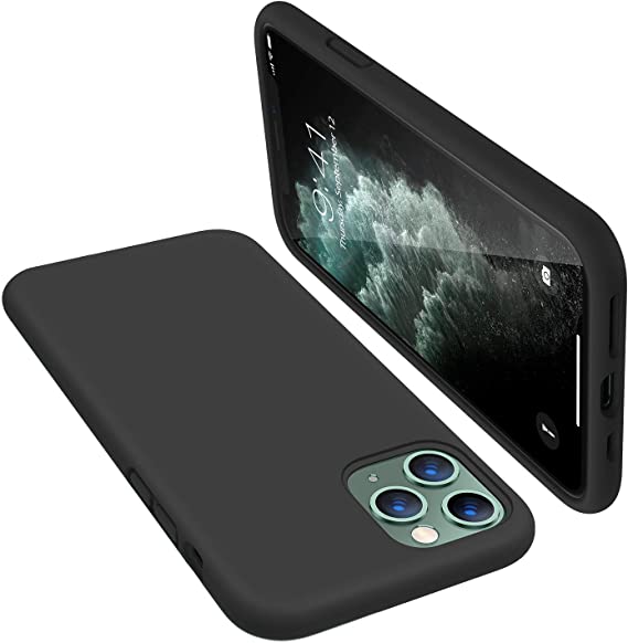 TORRAS Love Series Compatible for iPhone 11 Pro Max Case, Soft Touch Premium Liquid Silicone Rubber Full Body Protection Shockproof Case Compatible for iPhone 11 Pro Max, Black