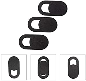 0.03inch Web Camera Cover Slide for Laptop, Computer, Macbook Pro, Mac, PC, Surface Pro, iPhone and Android Smartphones, Protect Your Privacy and Security(3Pcs)