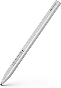 RENAISSER Stylus for Surface, Made in Taiwan, 4096 Pressure Sensitivity, 100% Match Surface Pro X/7/6/5 Magnetic Attachment, First D Shape Body, Quick Charge, Rechargeable, Raphael 520