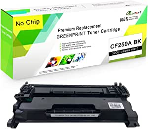 [ Without Chip ] Compatible 59A CF259A Toner Cartridge GREENPRINT 3,000 Pages for HP LaserJet Pro M404 M404n M404dn M404dw M304a M405, MFP M428 M428dw M428fdn M428fdw M429 Printer, Black