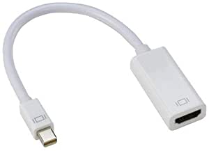 Tobo - 4K Mini Displayport(Thunderbolt) to HDMI Adapter with Audio,Gold-Plated Cord.(White)
