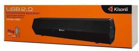 Speaker Speaker for PC & Mobile Power Input USB Audio Input AUX 3.5 Black - Kisonely i620