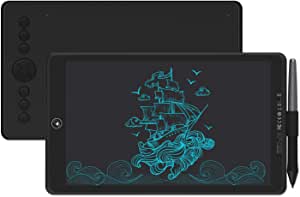 HUION H320M Drawing Pen Tablet Graphics Tablet Inspiroy Ink LCD Writing Tablet with Battery-Free Stylus PW100 8192 Pressure Sensitivity (Black)