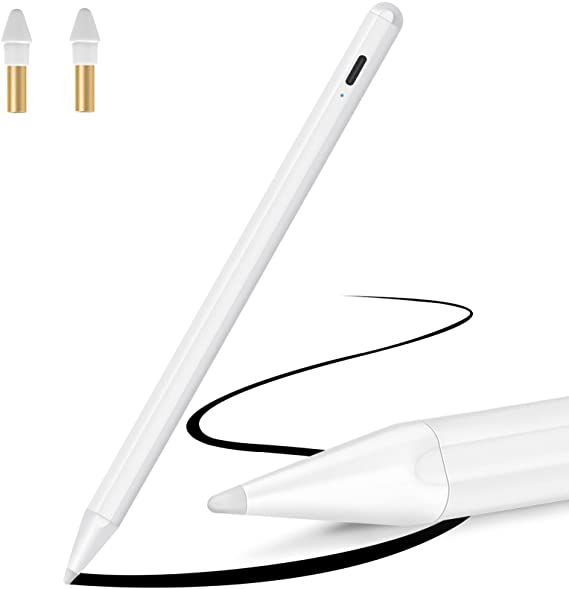 Stylus Pen for iPad with Palm Rejection, Active Pencil Compatible with (2018-2020) Apple iPad Pro 11/12.9 Inch 2021, iPad 10.2 7th/8th Gen, iPad 6th Gen, iPad Air 3rd 4th Gen, iPad Mini 5th Gen