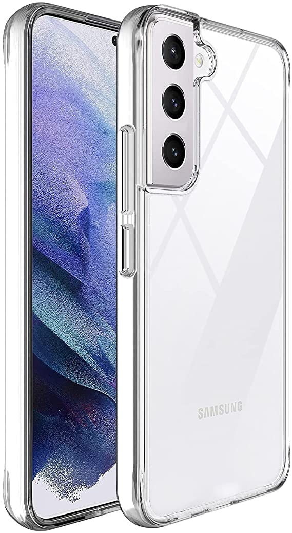 SunnyBox Crystal Clear Case for Samsung Galaxy S22 Case, [Military Grade Drop d] Non-Yellowing Shockproof Protective Phone Case Cover for Samsung Galaxy S22 6.1 inch - Slim Fit