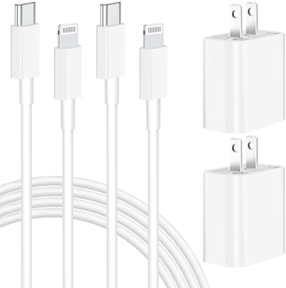 [Apple MFi Certified] iPhone 13 Fast Charger, KASHIMURA 2 Pack 20W USB C Power Delivery Wall Charger with 6FT Type C to Lightning Quick Charge Sync Cord for iPhone 13 12 11 Pro/XS/XR/X/SE/iPad/AirPods