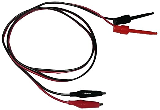 Crocodile Terminals Wire with Hook end - 1m length