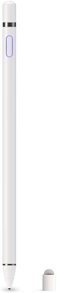 Stylus Pen for Touch Screens, Active Pencil Smart Digital Pens Fine Point Stylist Compatible with iPhone iPad Pro Air Mini and Other Tablets (White)