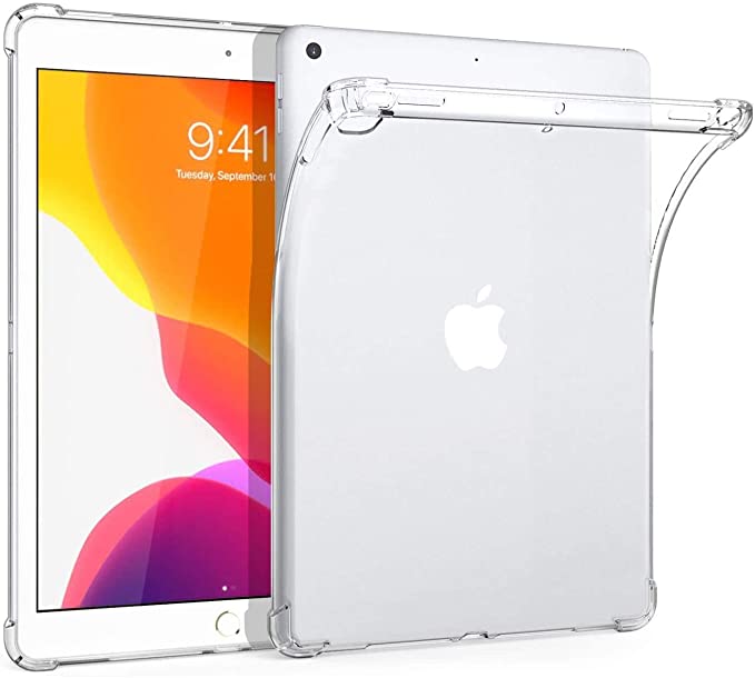 Vultic iPad 9.7 Case, 2018 6th Generation Case / 2017 5th Gen Case - TPU [Reinforced Corners][Crystal Clear Cover] Transparent Back Protective Cover for Apple iPad 9.7 inch (2018/2017) (Clear Bumper)