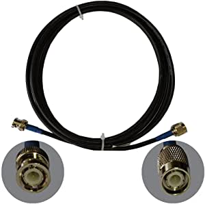 OHM - BNC male To TNC male cable RG58 50ohm 10 Meters length